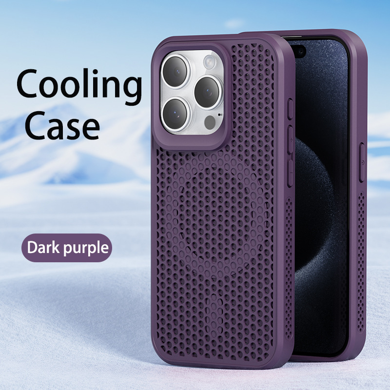 Funda para teléfono móvil Apple 17ProMax, funda magnética transpirable con disipación de calor para iPhone 15PRO, funda con disipación de calor para celular 11