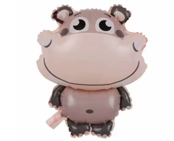 Cartoon balloon, zebra, tiger, giraffe