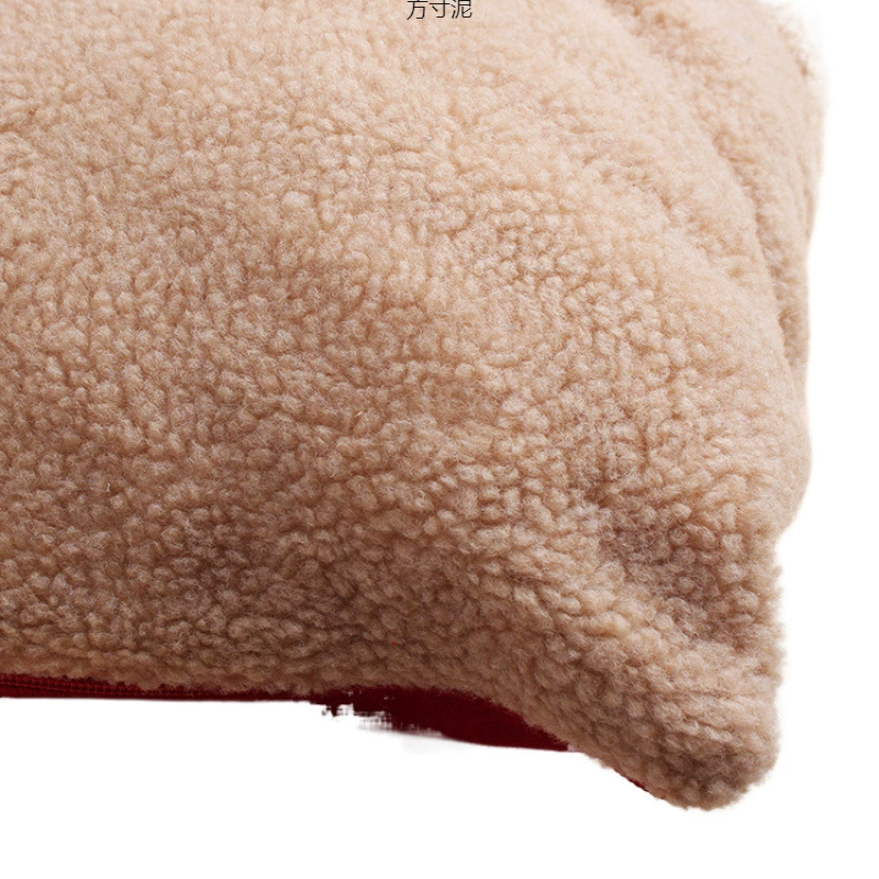 Уничтожение собачьего гнезда можно стирать зимнее толстое teddy гнездо для больших собак золотистый длинная шерсть собачья кровать подушке для собак кот гнездо товары для собак