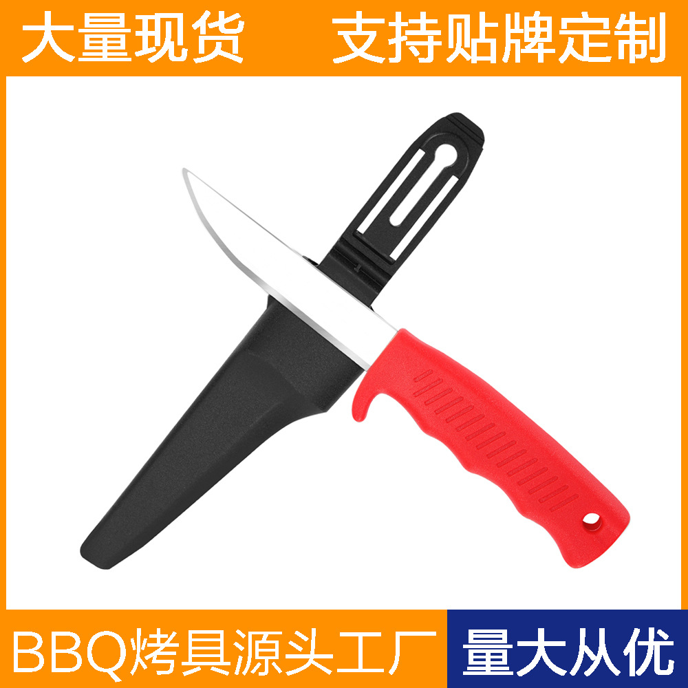 Cuchillo de pesca de agua flotante de acero inoxidable cuchillo de supervivencia multifuncional camping al aire libre cuchillo de pesca portátil cuchillo de cuchillo de herramientas Mora