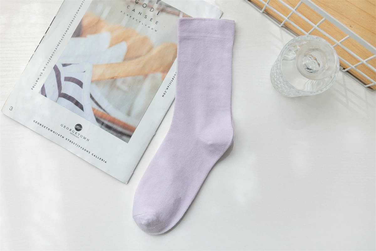 Candy color pile socks college jk socks women's solid color mid-calf socks women's ins trend manufacturer wholesale