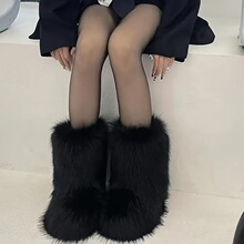 A 37714 Furry Snow Boots Fashion Women Winter ëëѩ��ѥ