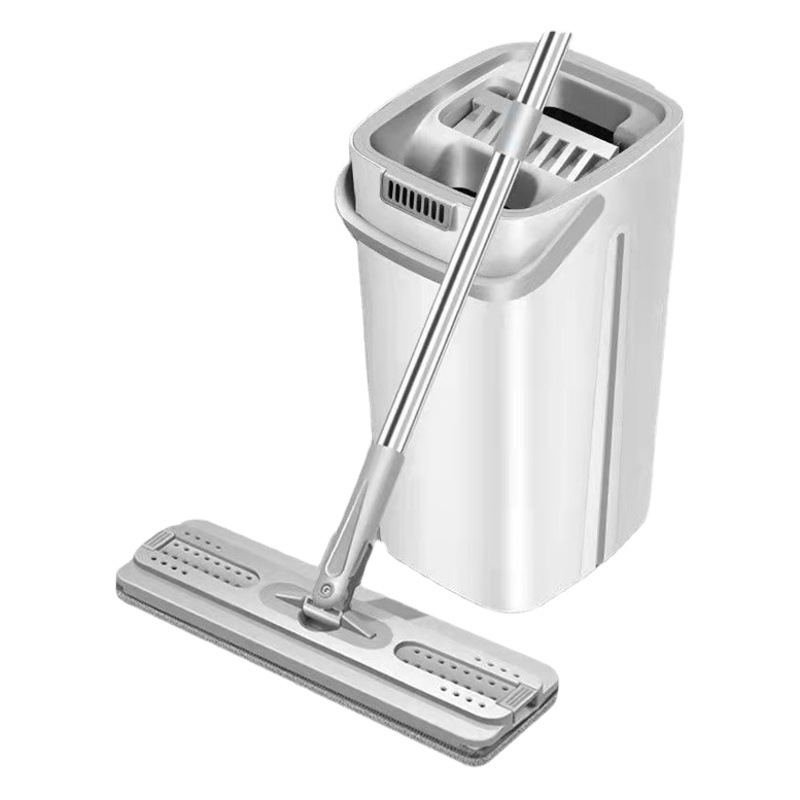 Fregona doméstica mano libre celebridad de Internet libre de arañazos fregona plana cubo húmedo y seco separación fregona perezoso artefacto