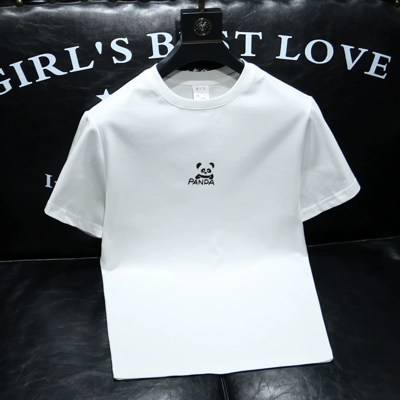 Европейский вокзал 2024 Летняя мужская одежда новый мультфильм офсетная печать футболка с короткими рукавами мужской диван