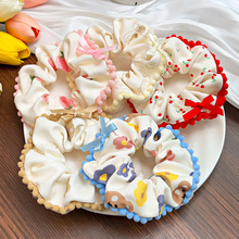 超仙气可爱甜美大肠圈软妹时尚百搭蝴蝶结发圈扎发高马尾头绳发饰