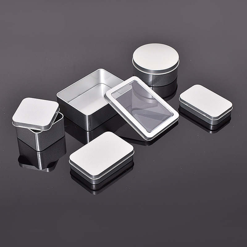 马口烟丝盒便携化妆品收纳盒带盖饰品翻盖薄扁旅行铁盒粉底腮红盒