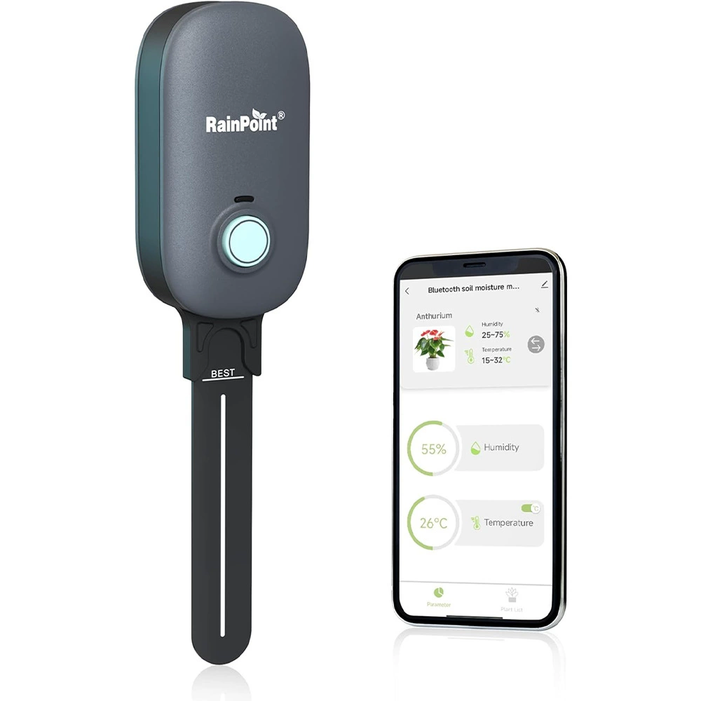 Детектор сада Bluetooth, цифровой дисплей, гигрометр почвы, подключение к управлению через приложение Bluetooth, мобильный телефон