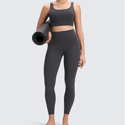 Fifth Generation High-Waisted Seamless Yoga Pants with No Awkward Belly Band, Butt-Lifting Pilates Leggings with Logo Alo Lita Fifth Generation High-Waisted Seamless Yoga Pants with No Awkward Belly Band, Butt-Lifting Pilates Leggings with Logo Alo Lita