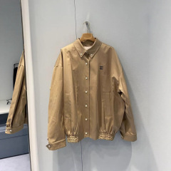 毒家版本现货高品质MU家新款纯色单排扣长袖夹克外套男女同款外套