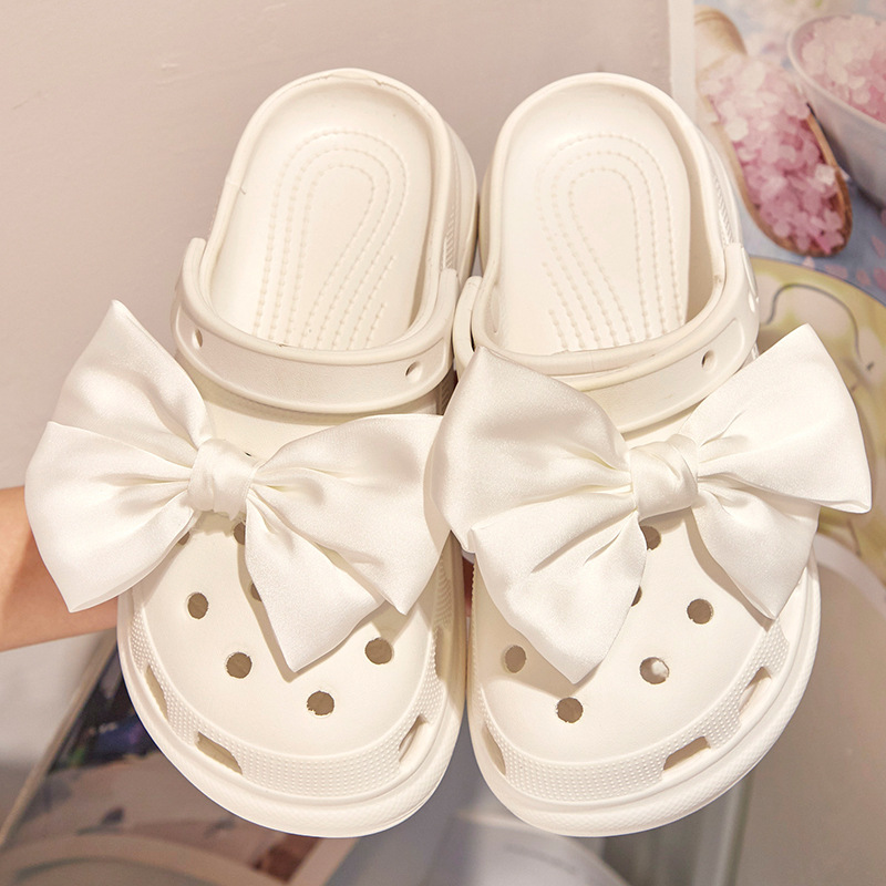 Bow Knot Shoe Accessories Cloth Slippers Summer Shoe Buckle display picture 1