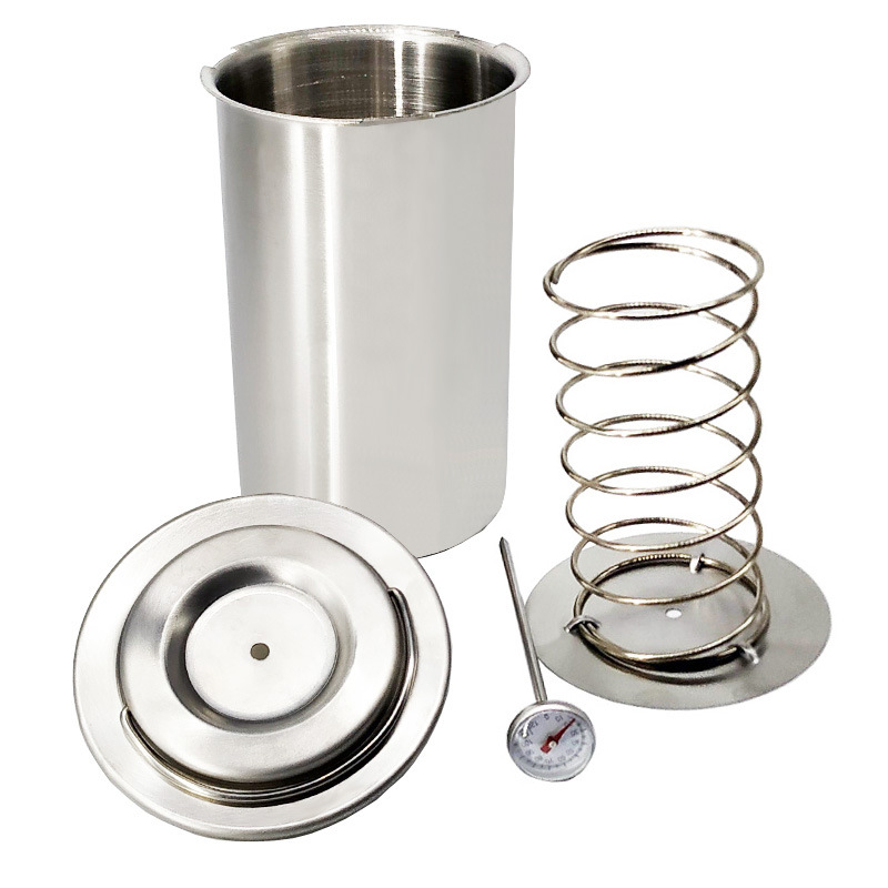 Acero inoxidable carne hirviendo barril con monitor de temperatura carne vapor barril