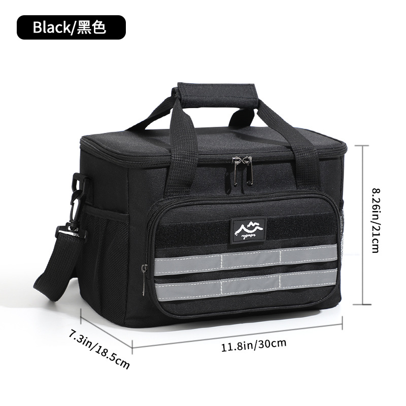 Bolso de hielo grande de picnic transfronterizo, caja de almuerzo de gran capacidad para mantener la frescura y el hielo al aire libre, incubadora de mensajero portátil, bolsa de comida de comercio exterior