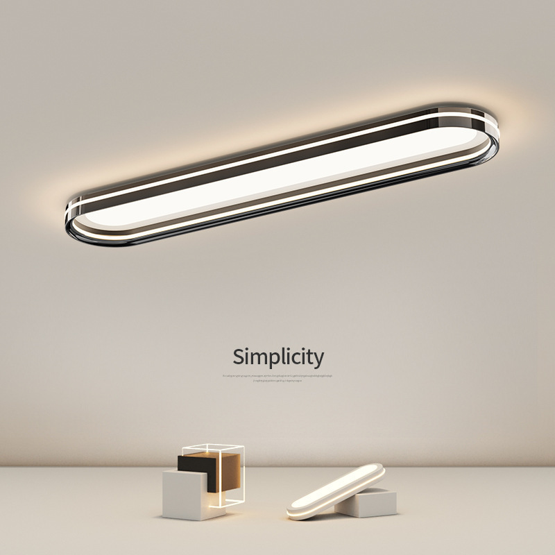 High-grade open-fitting entrance door entrance aisle corridor balcony cloakroom long one-character long ceiling lamp