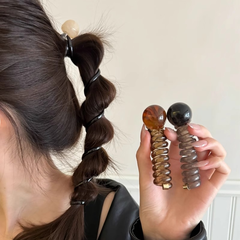 Retro simple espuma trenza cuerda de cabeza mujer 2025 nuevo diseño adornamiento de cabello temperamento de cabello trenzado línea telefónica bucle de cabello