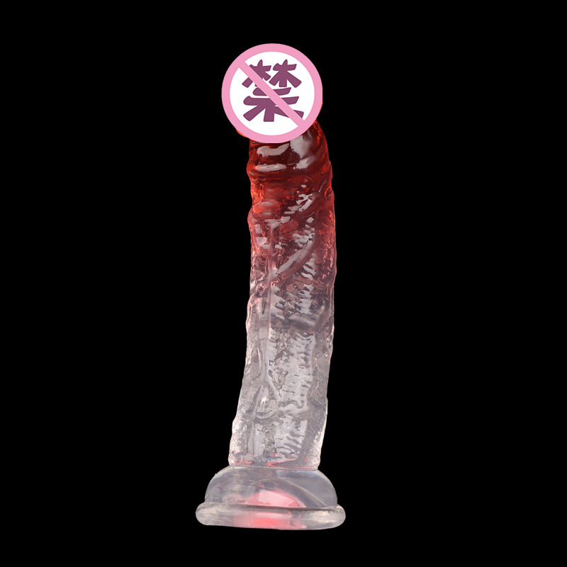 Crystal Transparent Suction Cup Dildo with TPE Body and Strong Suction Base — detail image 11