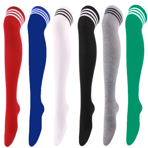 Cross-border cosplay women's 3-bar over-the-knee long socks Japanese women's socks European and American college style striped socks JK socks