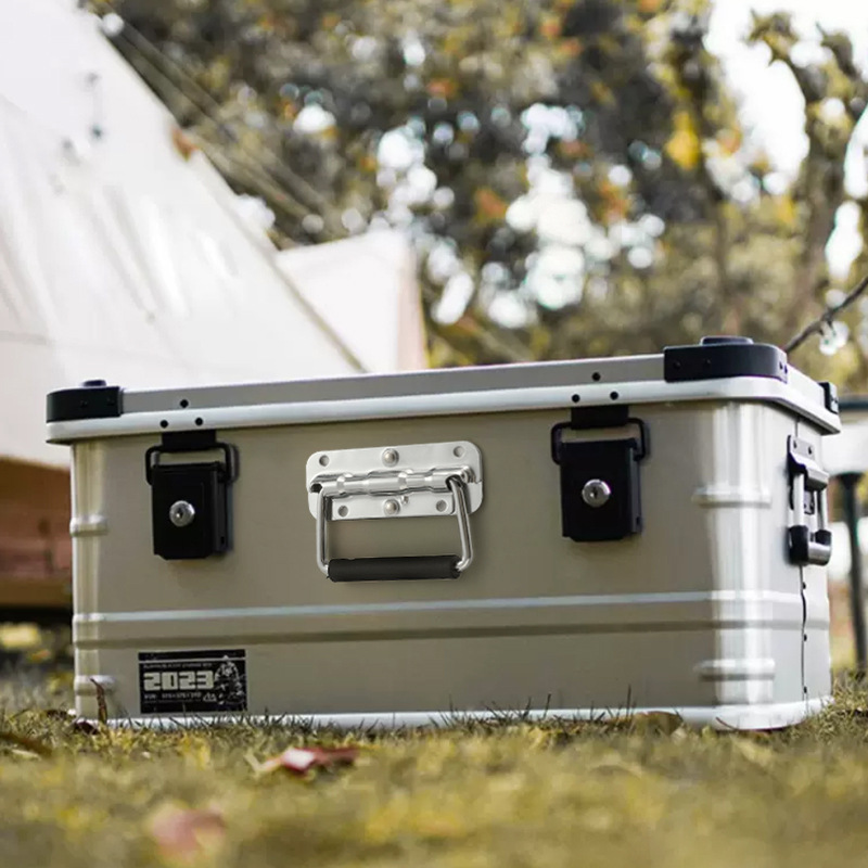 不鏽鋼彈簧把手 器材工具箱環蓋提手 工業設備箱拉手配件跨境