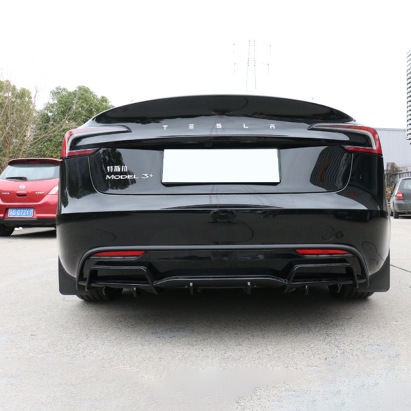 Rear Lip Modified Surround Trim Rear Spoiler Rear Shovel Tail Protection for Tesla Model 3 Facelift