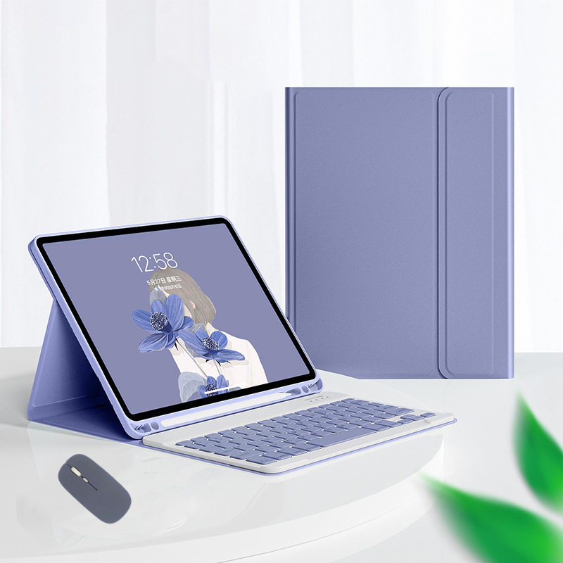 iPad10世代タブレット保護ケースに最適 10.9inch 取り外し可能な Bluetooth キーボード磁気ペンスロットレザーケース第 11 世代|undefined
