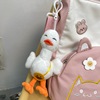 Brand capacious one-shoulder bag, shopping bag, cartoon shoulder bag, Korean style, internet celebrity