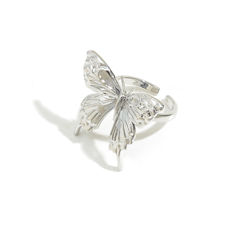 Venta Al Por Mayor Estilo Simple Mariposa Cobre Anillos Abiertos display picture 7