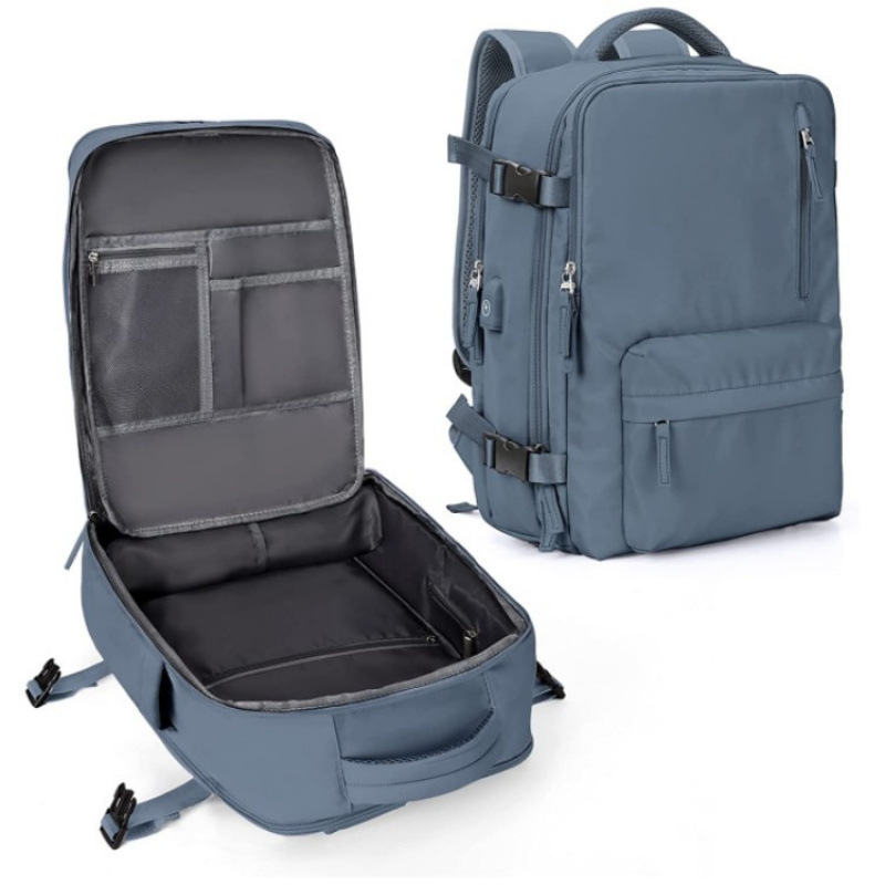 Bolsa de viaje de gran capacidad en stock bolsa de lavado bolsa de almacenamiento portátil bolsa de lavado de viaje conjunto de almacenamiento de mochila de hombro USB