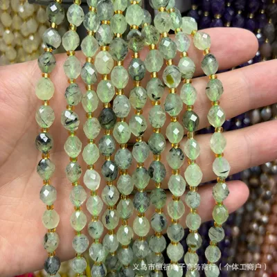 Zərgərlik ara hissələri – loose beads, spacer beads, DIY - grape-stone-8x6mm-approximately-18-beads-per-strand-short-style