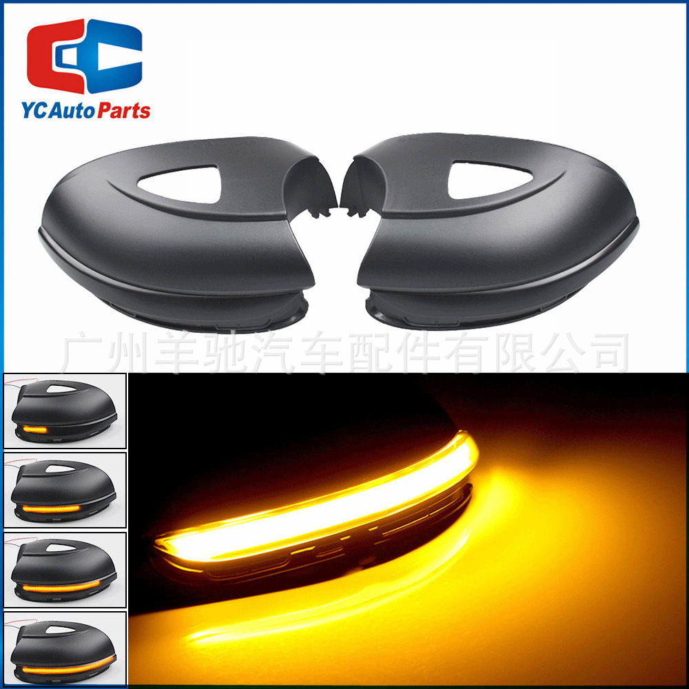 Para Volkswagen Golf 6 MK6 GTI R20 Touran LED Espejo retrovisor Luz de agua Luz de giro