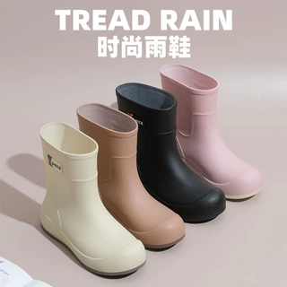 外贸雨鞋女款中筒雨靴水鞋新款防水防滑胶鞋厨房洗车工作短筒水靴