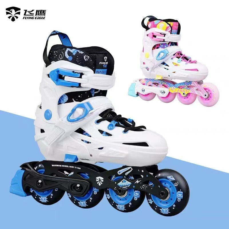 Flying eagle children's roller skates Nadia NADIA beginner fancy shoes skating for boys and girls flat flower five-size adjustable Flying eagle children's roller skates Nadia NADIA beginner fancy shoes skating for boys and girls flat flower five-size adjustable