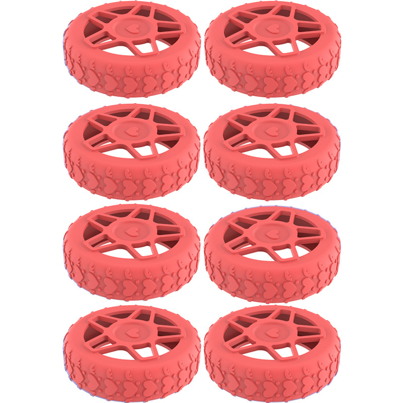 Caster shoesスーツケースホイールシリコン保護カバー耐摩耗性全包スーツケースホイールシリコン保護カバー