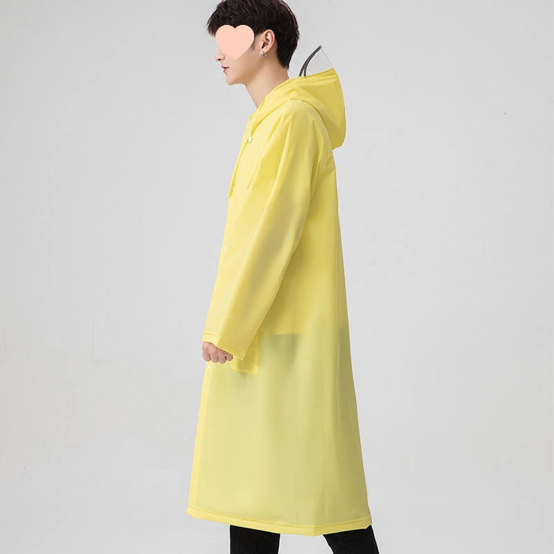Capa de lluvia no desechable portátil para adultos Eva gruesa alargada excursión al aire libre viajar unido impermeable