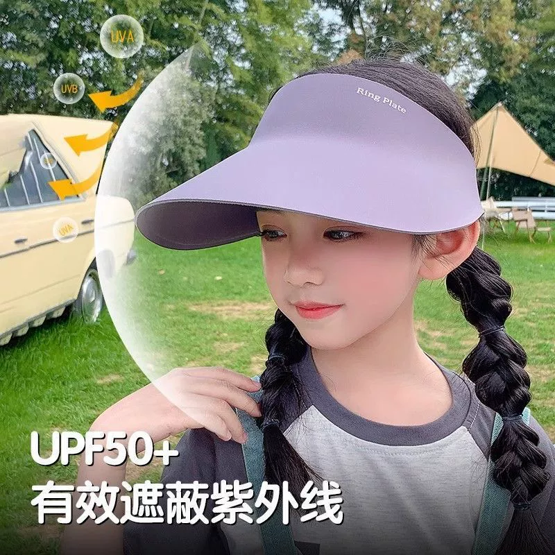 Солнцезащитный шапка для детей анти-ультрафиолетовый солнечный шапка спорт открытый пустой шапка без следов