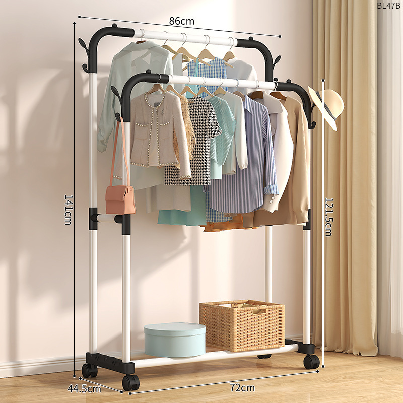 80cm + 화이트 로드 [더블 로드 + 유니버설 휠]]