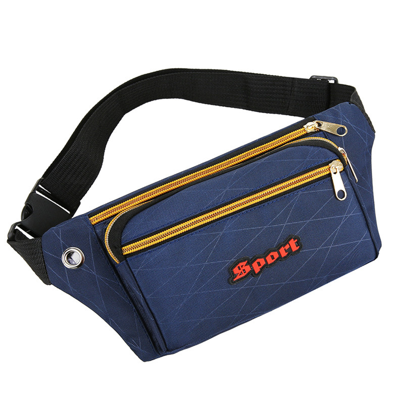 Cambio de suministro directo de fábrica BOLSA DE TELÉFONO MÓVIL bolsa de cintura para hombres y mujeres nueva bolsa de cintura ajustada bolsa de cintura de tela de tres tirones