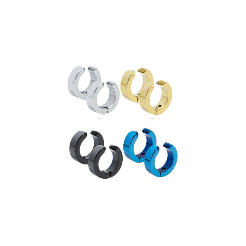 Orecchini magnetici con clip in acciaio inossidabile da uomo alla moda, non forati, in zircone_voghion.com