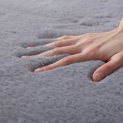 Car Carpet, Room Master Bedroom Bedside Carpet - dark-gray-long-hair-width-50length-160cm