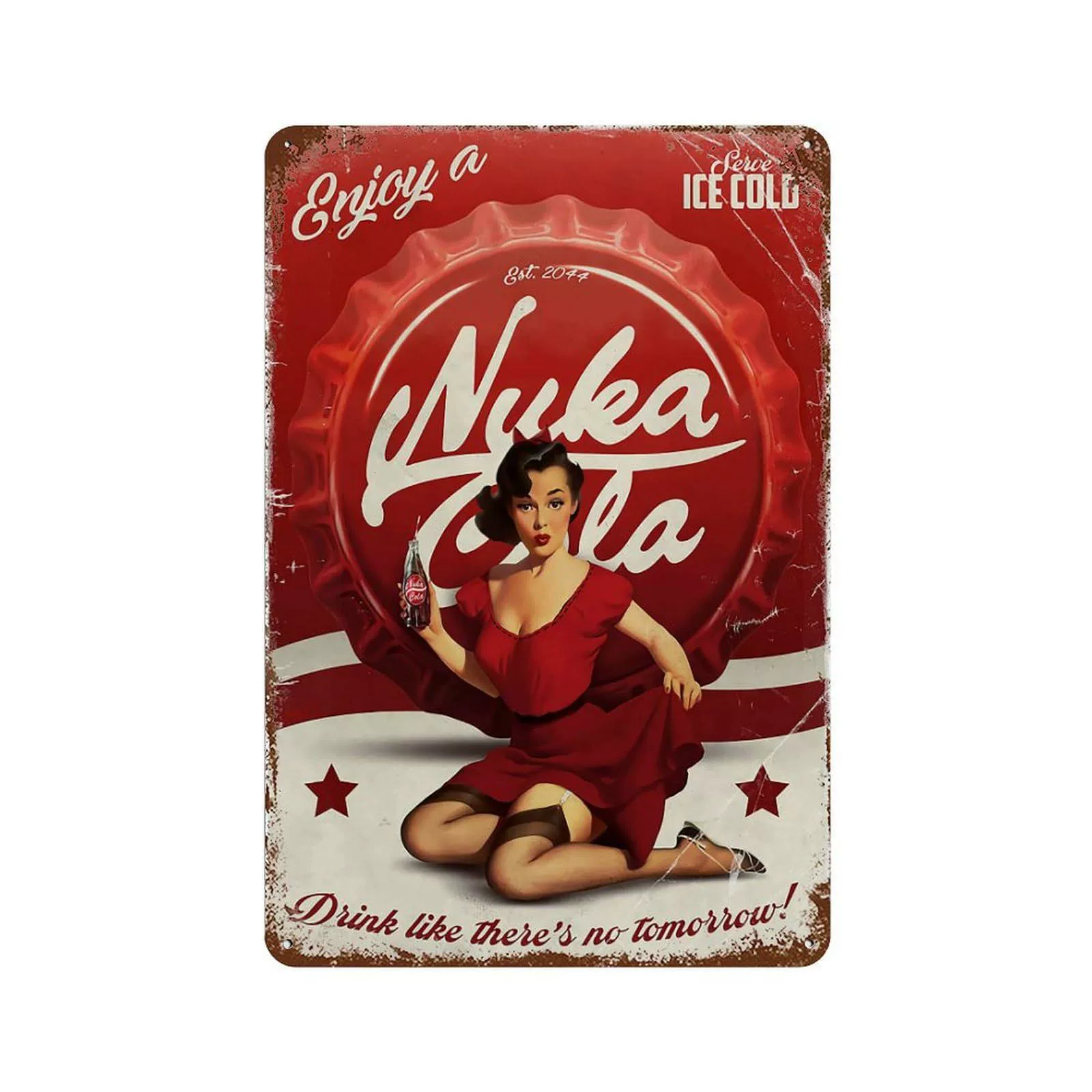 Retro NUKA-CoLA ядерная Coca-Cola Tiechi классическая обстановка Fallout ностальгический постер