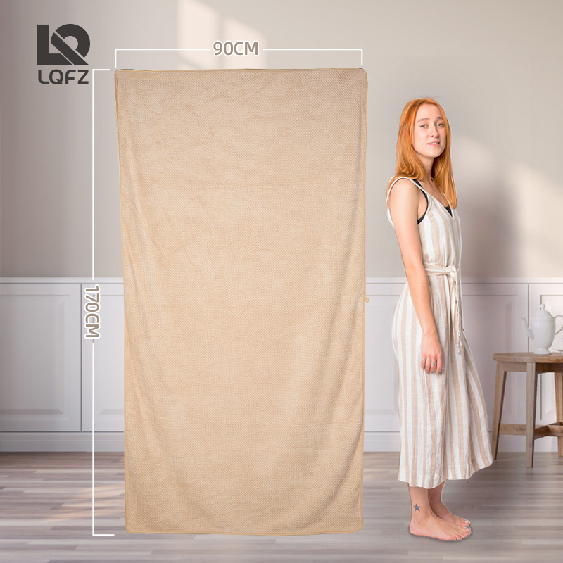 Toalla de baño a cuadros de piña 90*170 hogar extra grueso fuerte absorbente adulto baño Toalla de playa traje al por mayor