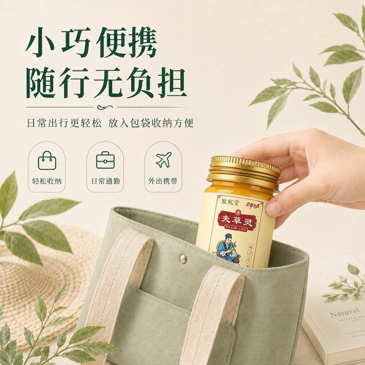Juwantang Fucao Ling Herbal Massage Balm 50g External Use Soothing Topical Care specifications