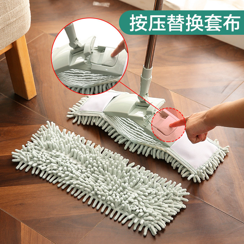 360-degree rotating flat mop household lazy cleaning mop artifact clamping mop cloth wood floor tile mop