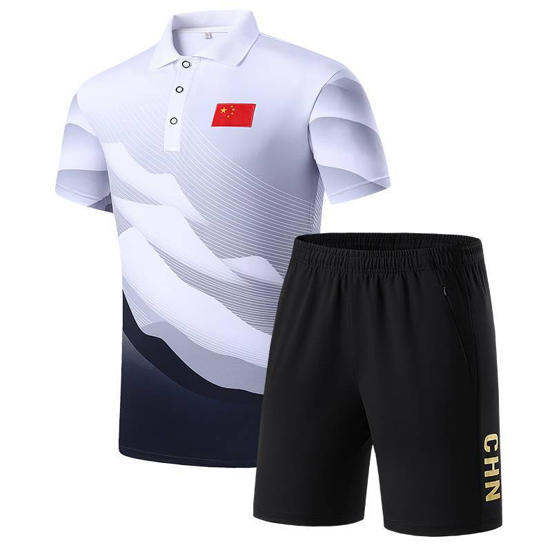 7703 반팔 정장 남성용 진한 파란색 검정색