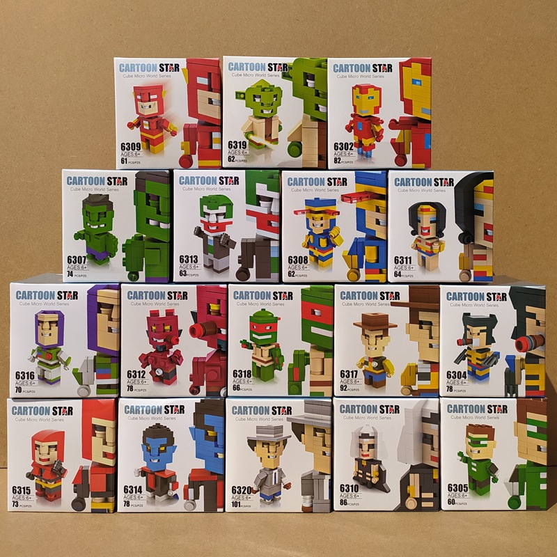 Heng Sanhe Building Blocks 6302 Superhero Revenge Alliance Doll Assembled Children's Educational Toys Small Gift