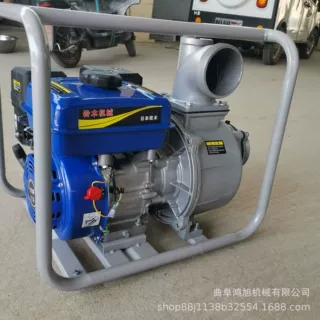 手拉启动高扬程喷灌泵 可移动8寸拖车款灌溉抽水泵 常柴2寸单叶轮
