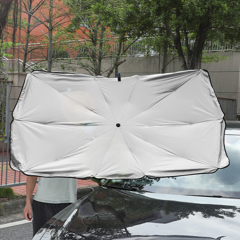 汽车用遮阳挡伞式遮阳帘小车内折叠防晒隔热遮光罩前挡遮阳板批发