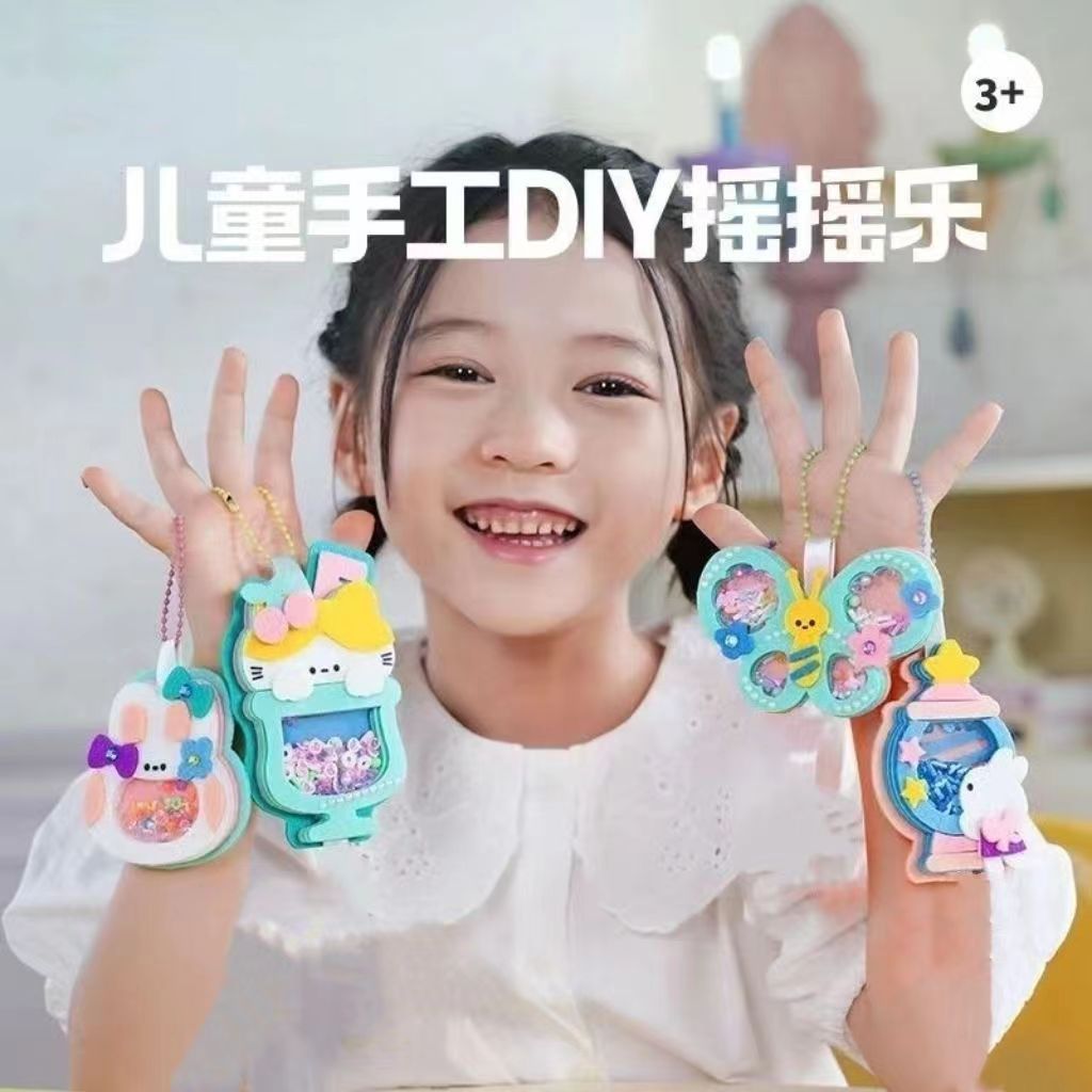 크리스마스 트리 스파클링 락킹 펠트 천 수제 DIY 소재 가방 스테레오 펜던트 수제 선물 어린이 장난감