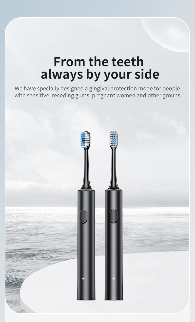 Brosse à dents électrique pour adultes – 5 modes, 30 000 à 39 999 vibrations/min, poils ultra-doux, autonomie de plus de 50 jours, chargement USB_voghion.com