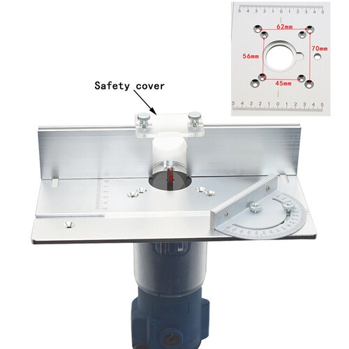 Aluminum alloy tenon inverter angle chamfering edge machine woodworking tool carving machine multi-functional lifting workbench