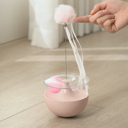 One piece drop shipping cat toy cat stick wholesale cat toy hair ball bell bite resistant tumbler pet supplies