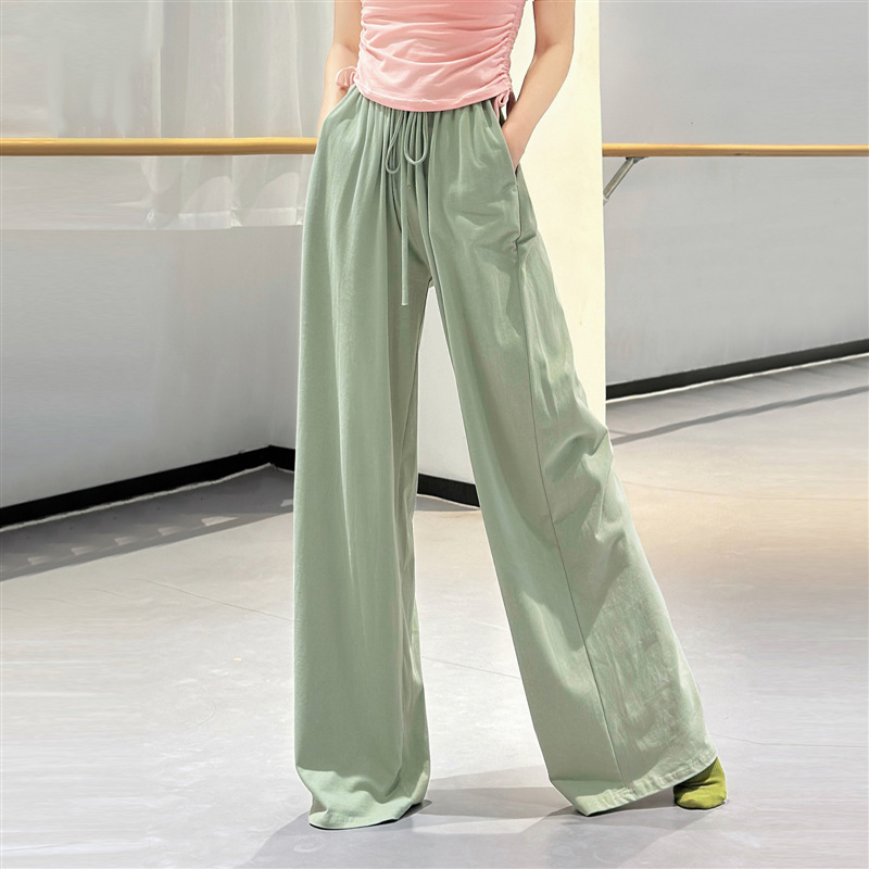 Dance Pants Modern Dancewear Adult Chinese Dance Classical Dance Wide-Leg Practice Pants Practice Outfit Suitable for Daily Wear